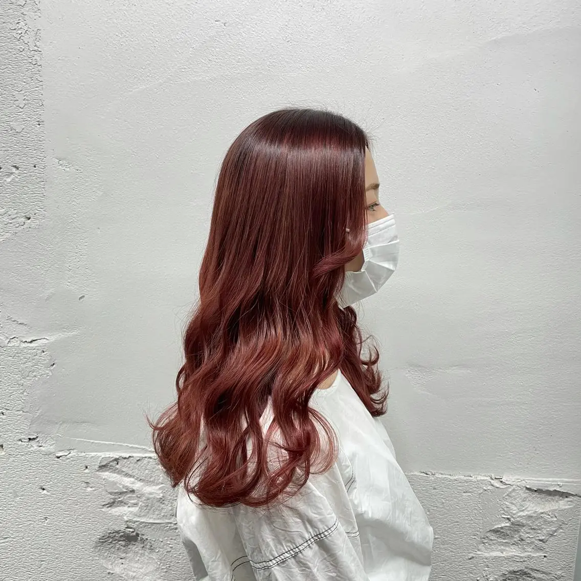 セミロング カラー シールエクステ バレイヤージュ ミストバング ダブルカラー  フェイスフレーミング 🧡艶髪/エクステ 🫧🧡YUKI❄️のヘアスタイル
