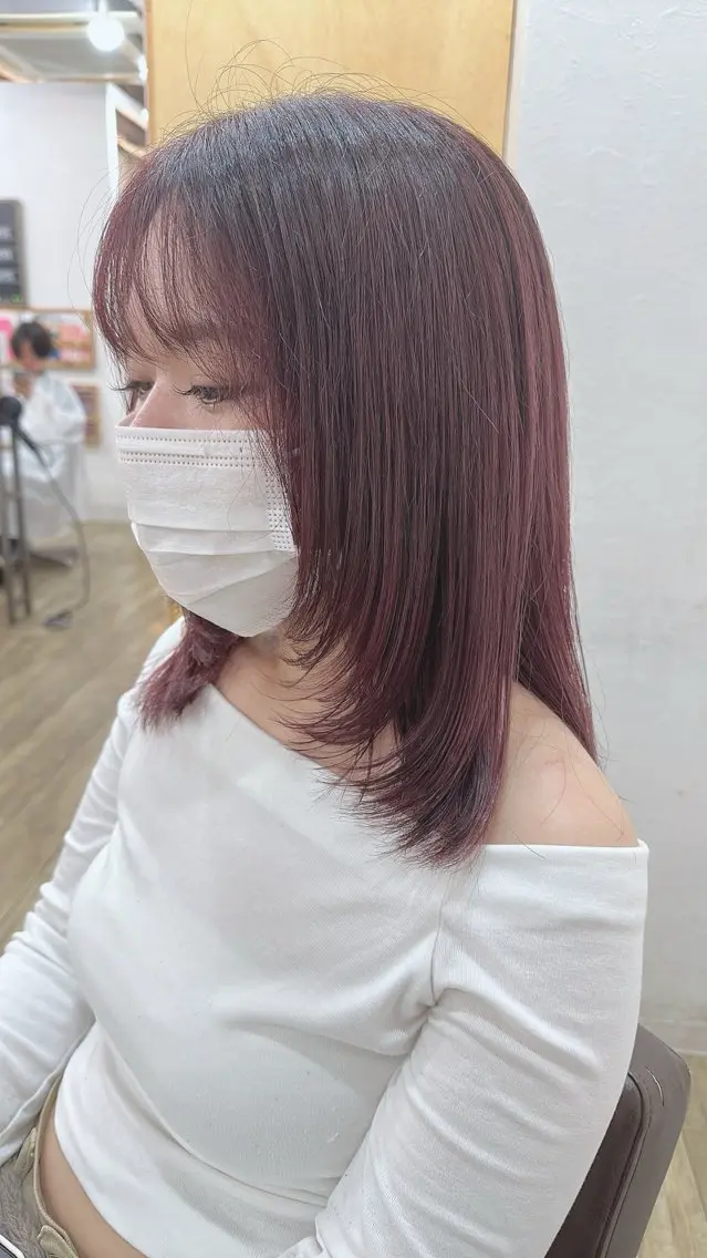 ミディアム レイヤーカット カット ヘアカラー 🎀ITSUKI暖色 カラー/レイヤー🎀のヘアスタイル