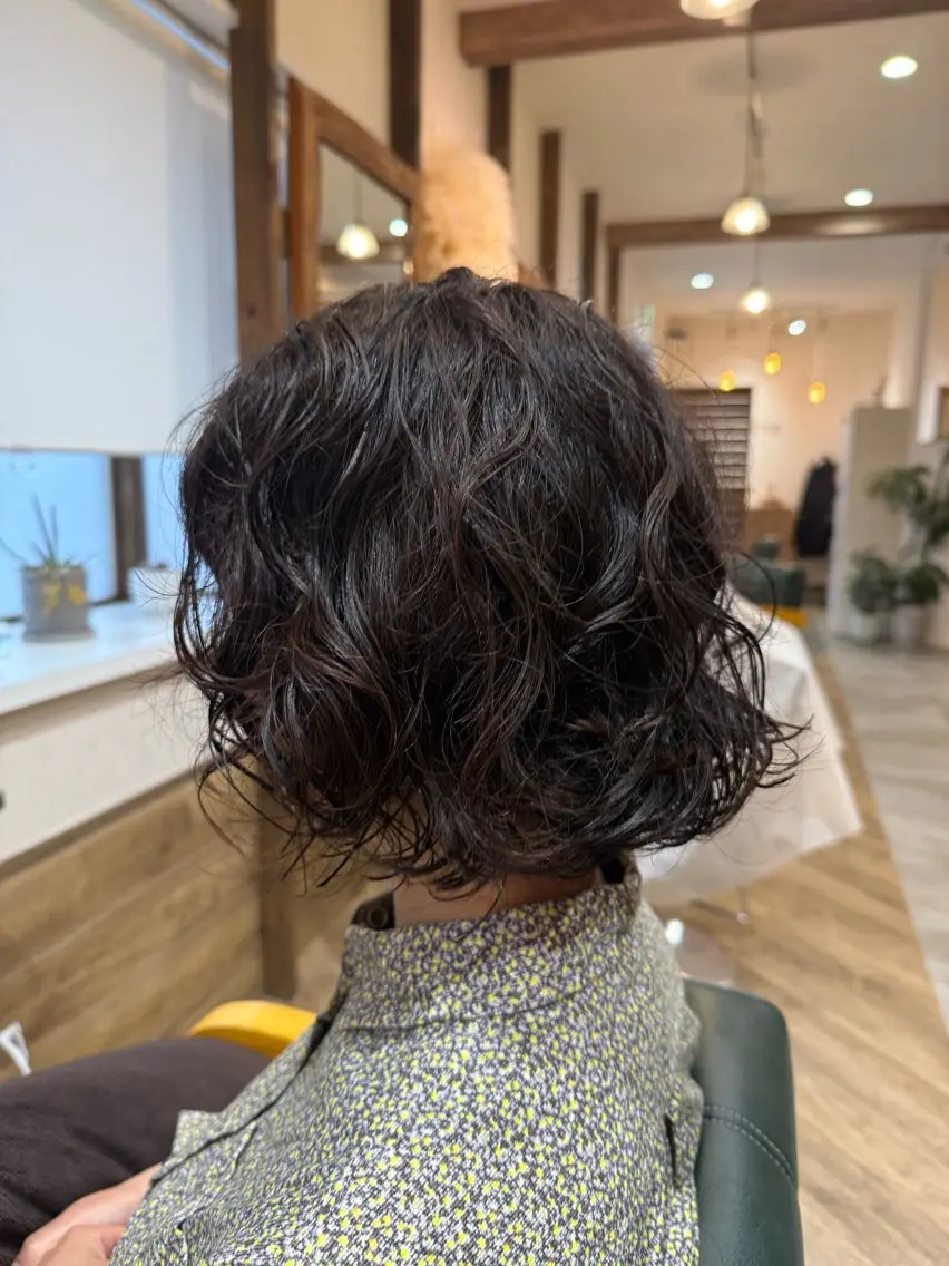 くせ毛活かすお手入れ簡単カット&パーマ&ショートスパの写真