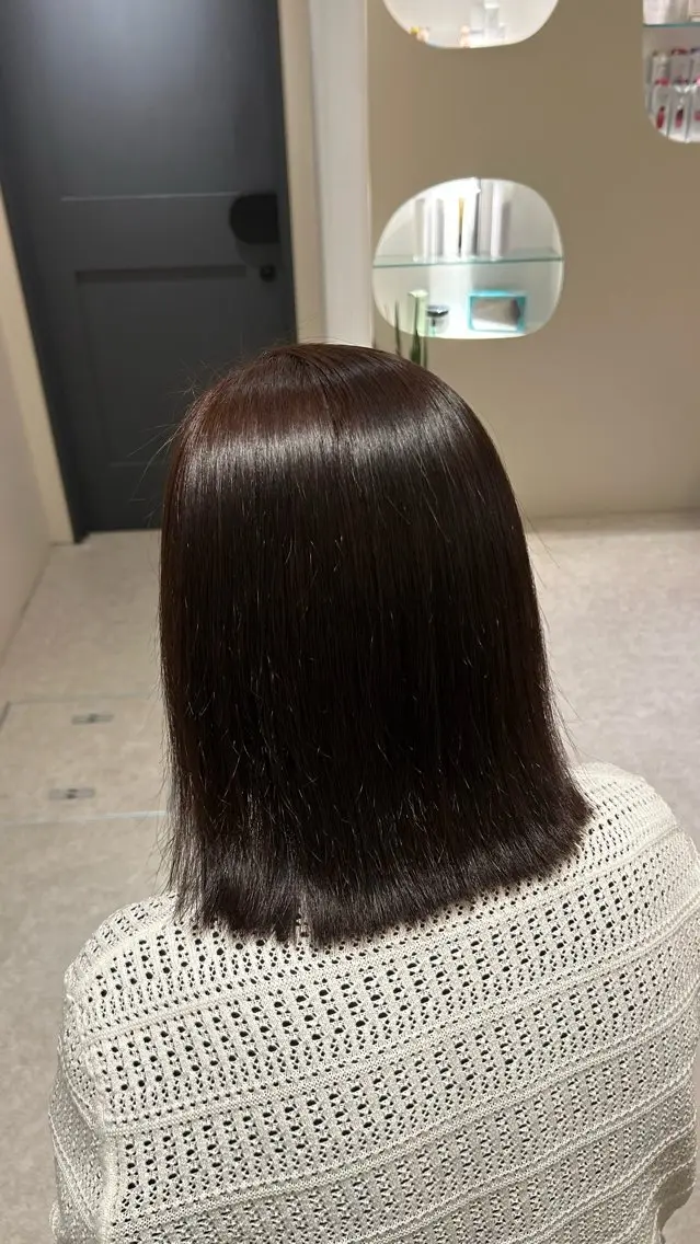 ミディアム 縮毛矯正 Bonheur銀座/ Kiranaのヘアスタイル