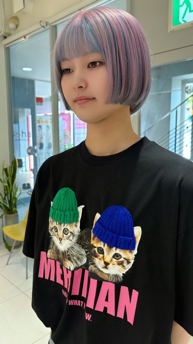 ミディアム カラー カット ヘアカラー 浅野 匠のヘアスタイル