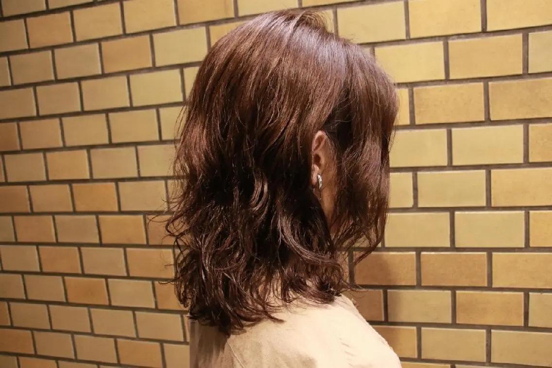 パーマ ミディアム ミディアムパーマ SOURCE 高槻/ モデル募集中💎のヘアスタイル