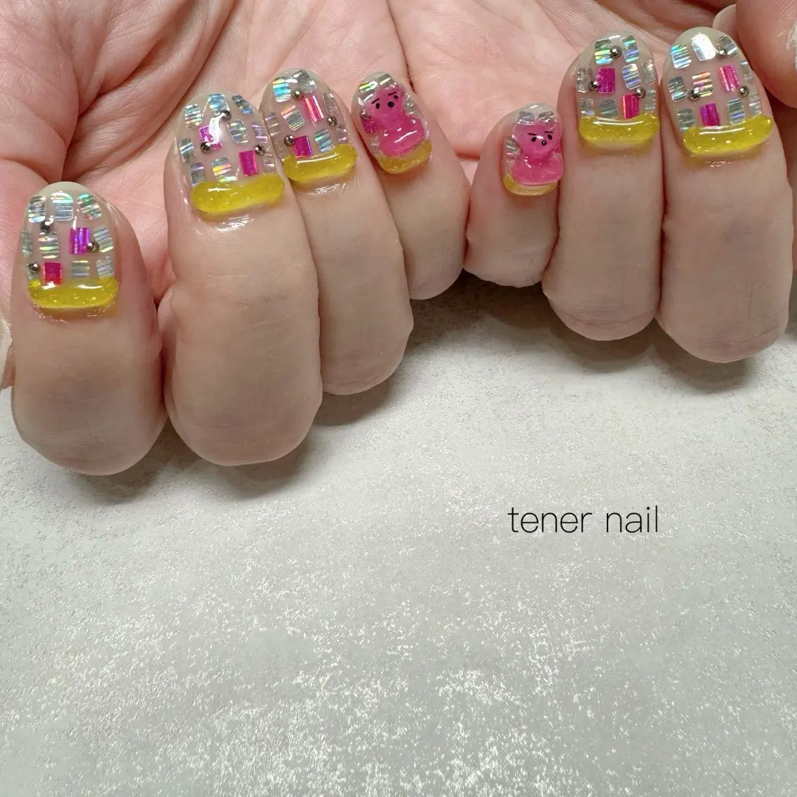 ネイル ぷっくりネイル ハンドネイル テネルネイル tener nailのネイルデザイン