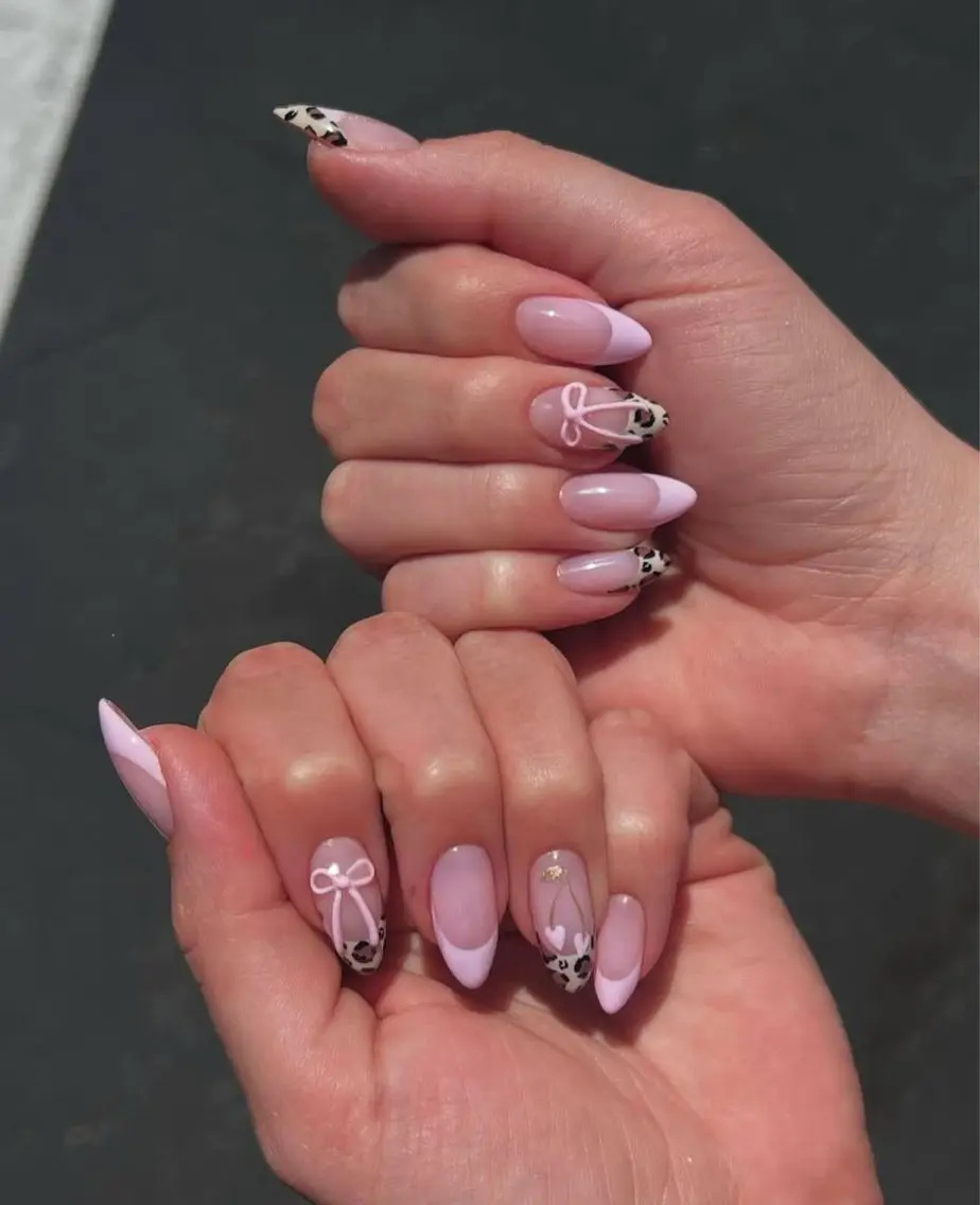 ネイル アートネイル 長さ出し ガーリー 韓国ネイル 持ち込み Rin Nail 新大久保店のネイルデザイン