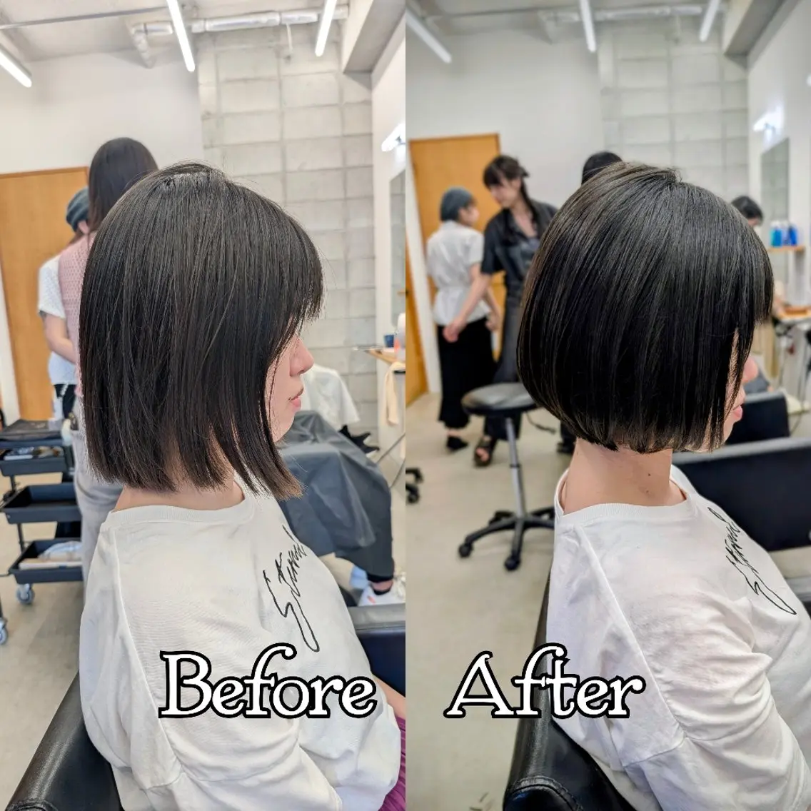 ショート ショートボブ ボブ ショートヘア カット ヘッドスパ R hair🧡 伊藤美和🤎のヘアスタイル