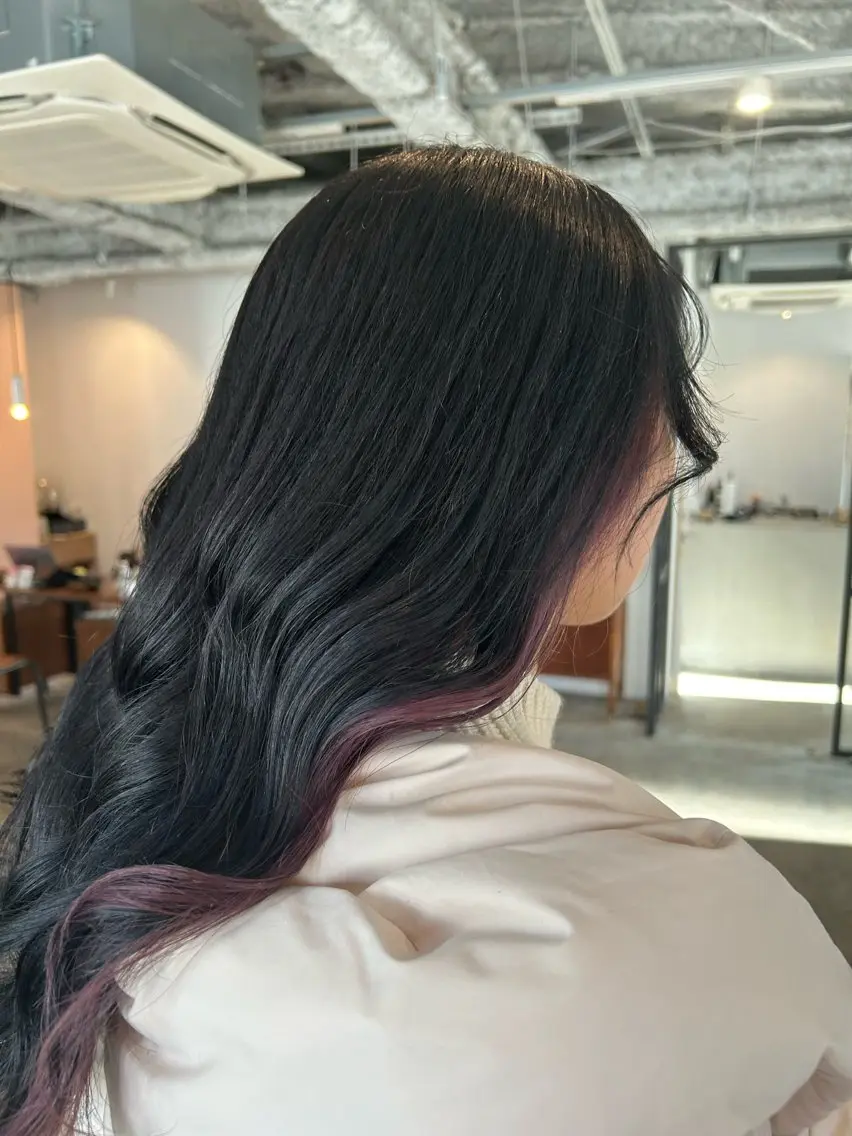 ロング カラー ヘアアレンジ ヘアカラー 🎀suzuna 透明感colorのヘアスタイル