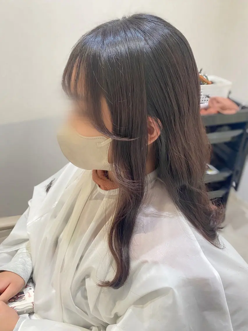 ロング 顔周りカット 似合わせカット カット 韓国ヘア・カラー 🩵SHIZUKUのヘアスタイル