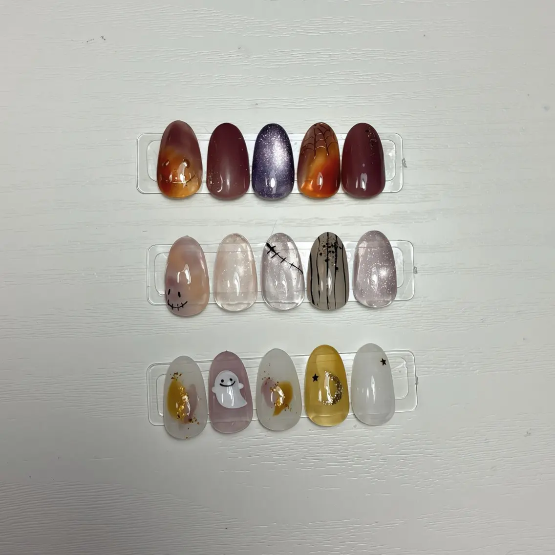 ネイル フットネイル ハロウィン 氷ネイル・うるうるネイル マグネットネイル ニュアンスネイル ハンドネイル nail salon anoneのネイルデザイン