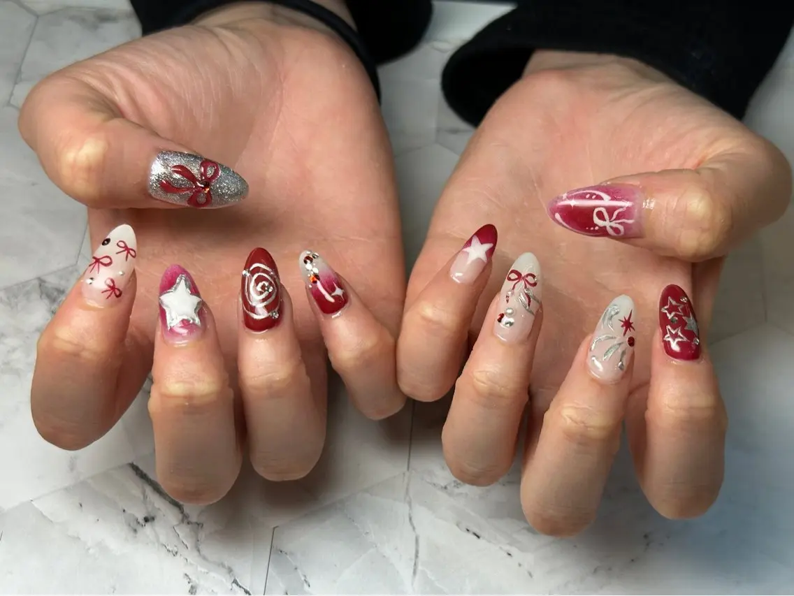 ネイル ハンドネイル Queennail 北堀江AYAのネイルデザイン