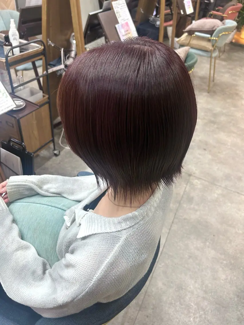 ショート ヘアカラー 髪質改善カラー/ 透明感カラー🫧のヘアスタイル