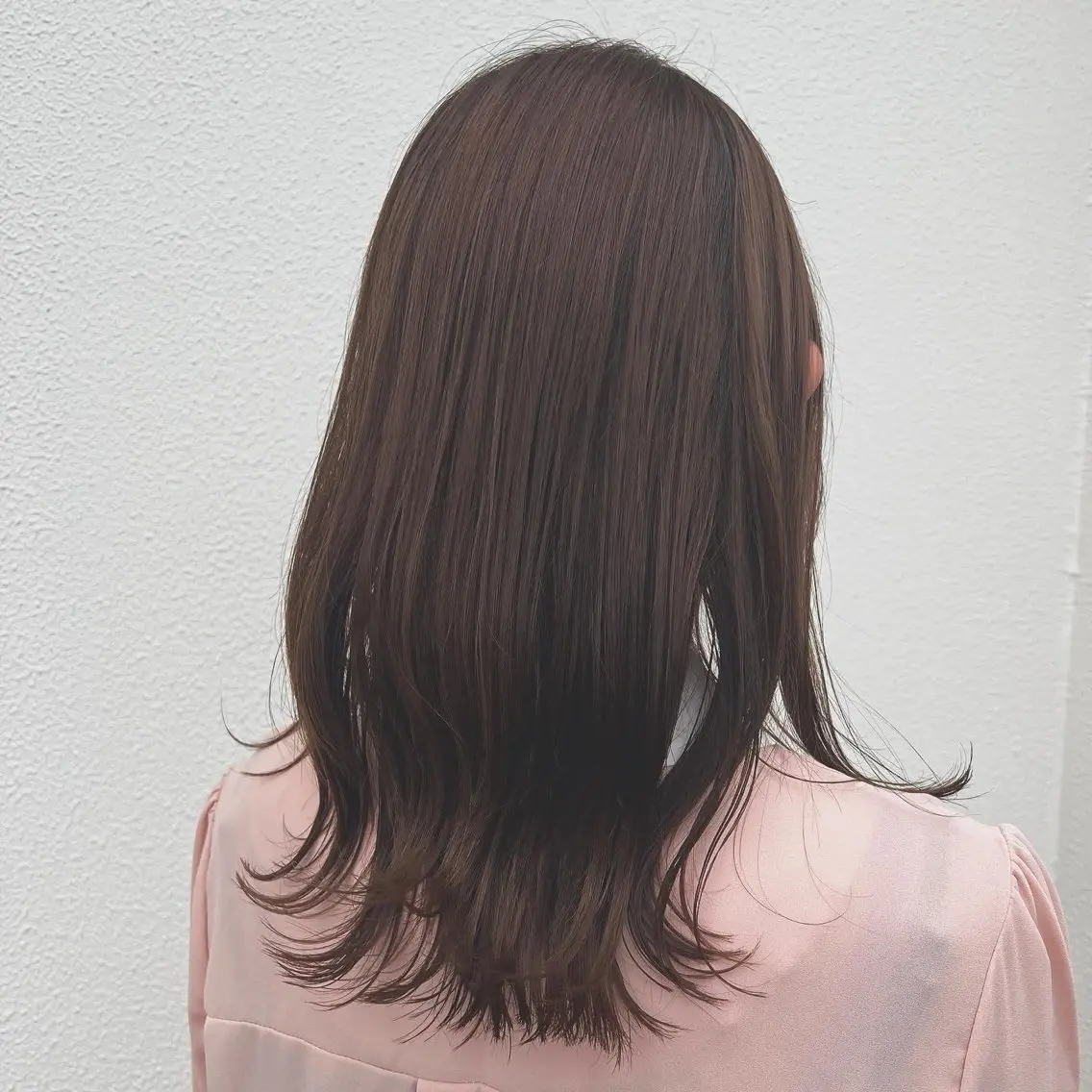 ロング カラー メンズ ブラウンカラー オリーブブラウン ’Flower’ AYAKAのヘアスタイル