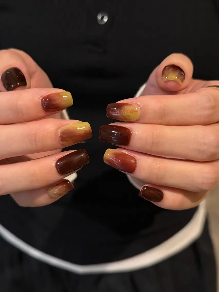 ネイル 持ち込み ニュアンスネイル ワンカラーネイル ハンドネイル NORA南青山/ kanohaのネイルデザイン