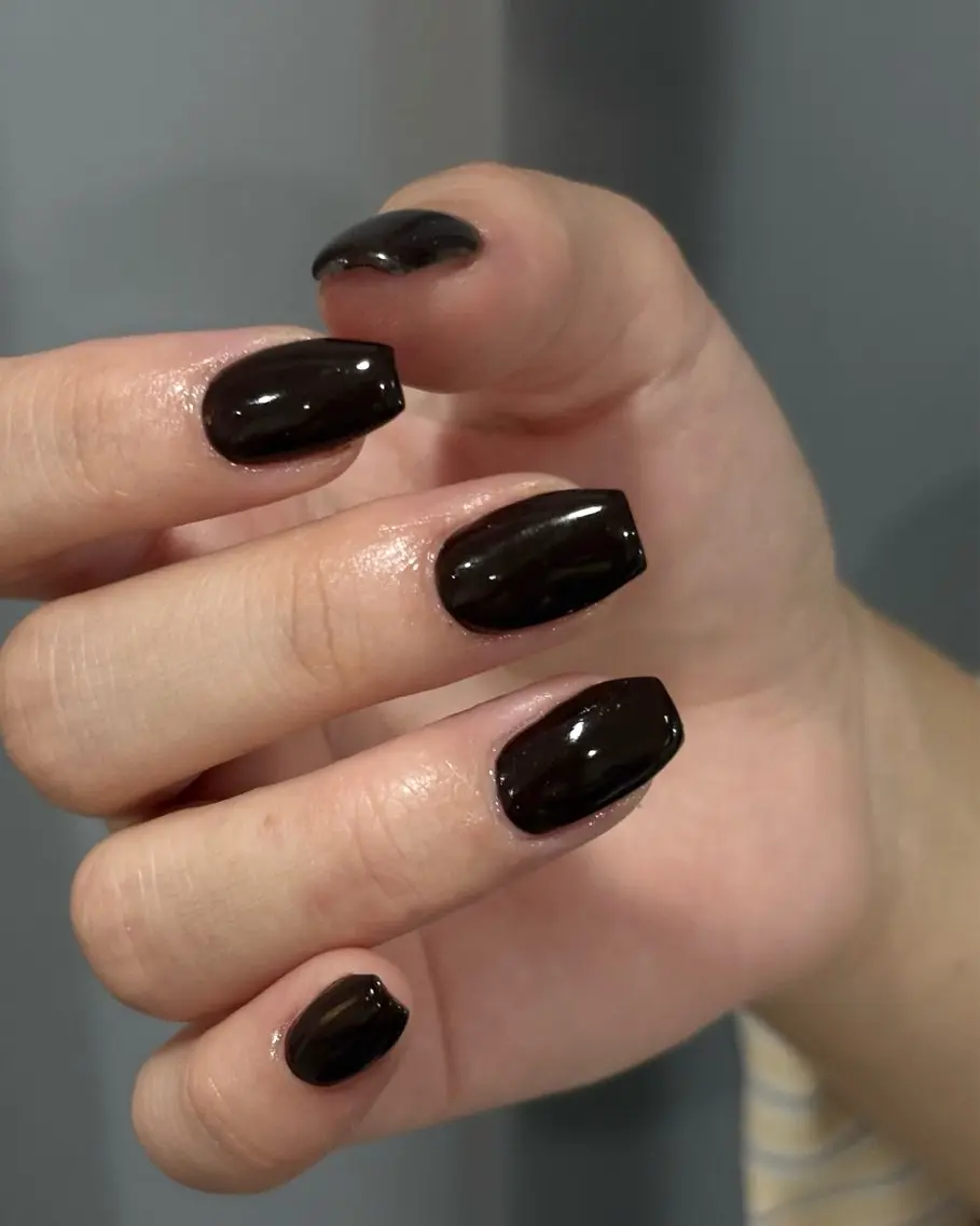 ネイル ブラウン ハンドネイル 🪻hina🪻 filonnailのネイルデザイン