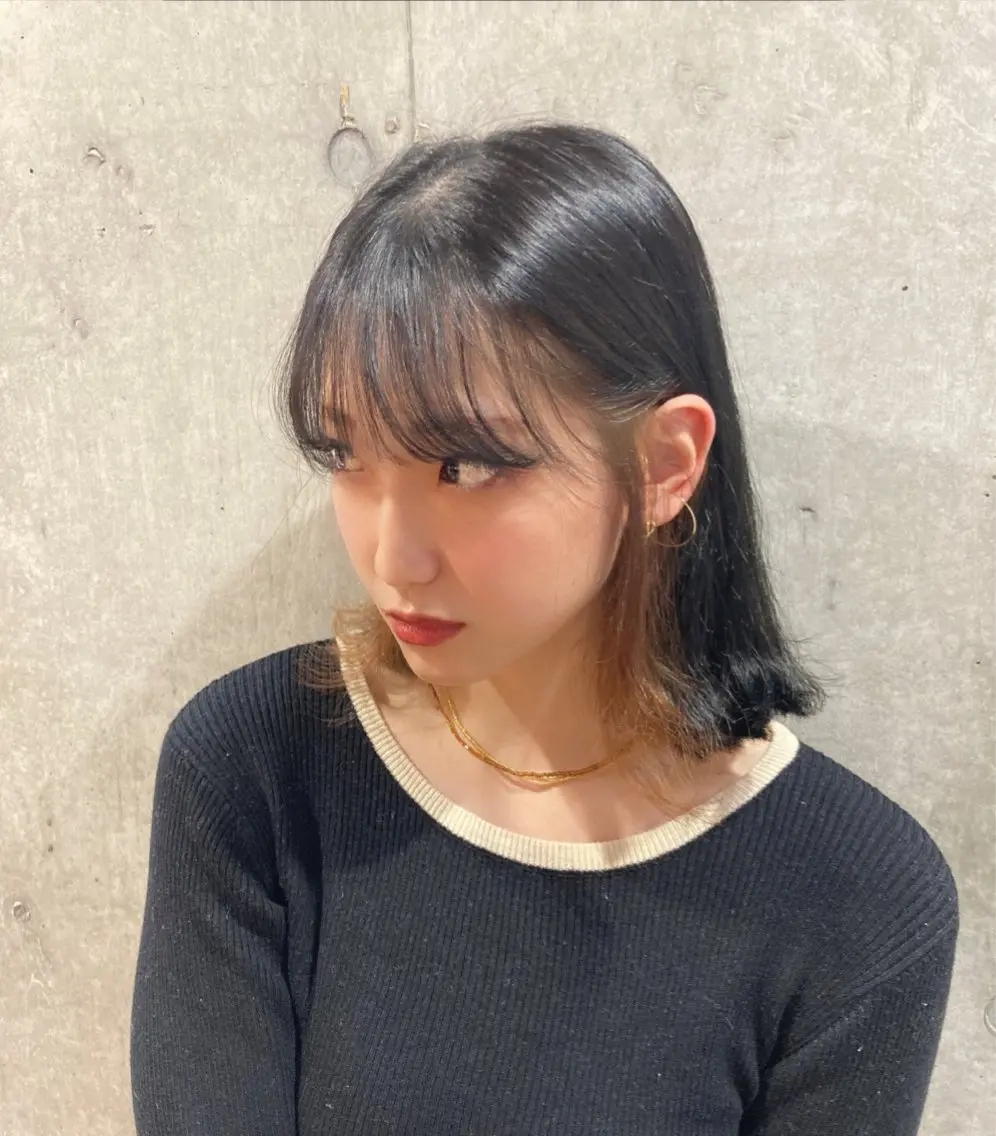 🕊️minimo限定🕊️前髪カット×透明感抜群カラー×内部補修、長持ちコーティングトリートメントの写真