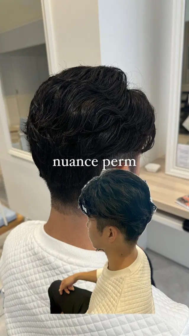 パーマ メンズ メンズパーマ ニュアンスパーマ 🎀レイヤーカット/ 𝓡𝓲𝓷🎀のヘアスタイル