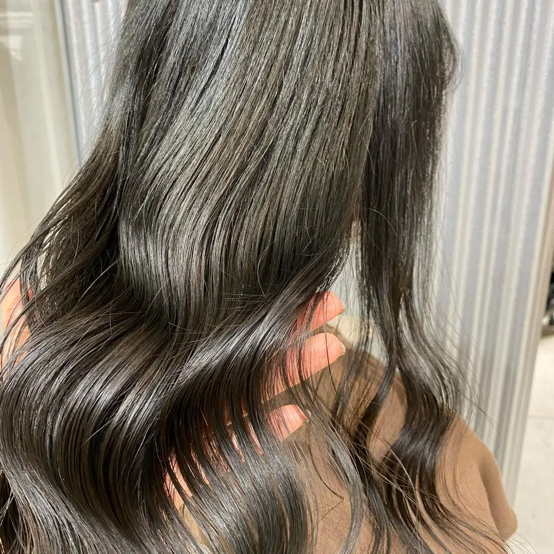 ミディアム カラー ヘアアレンジ カット ヘアカラー トリートメント ヘッドスパ ヘアセット 完全💗マンツーマン marinのヘアスタイル