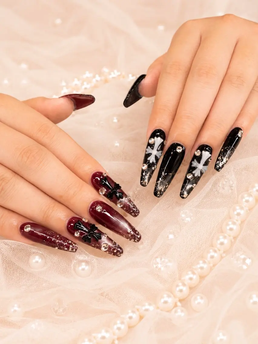 ネイル 長さ出し ジェルネイル キラキラネイル 韓国ネイル ロングネイル ハンドネイル ハンドケア min nail salonのネイルデザイン