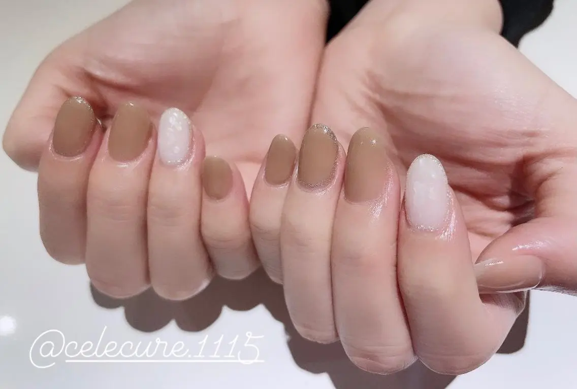 ネイル シンプルネイル ネイリスト Nのネイルデザイン