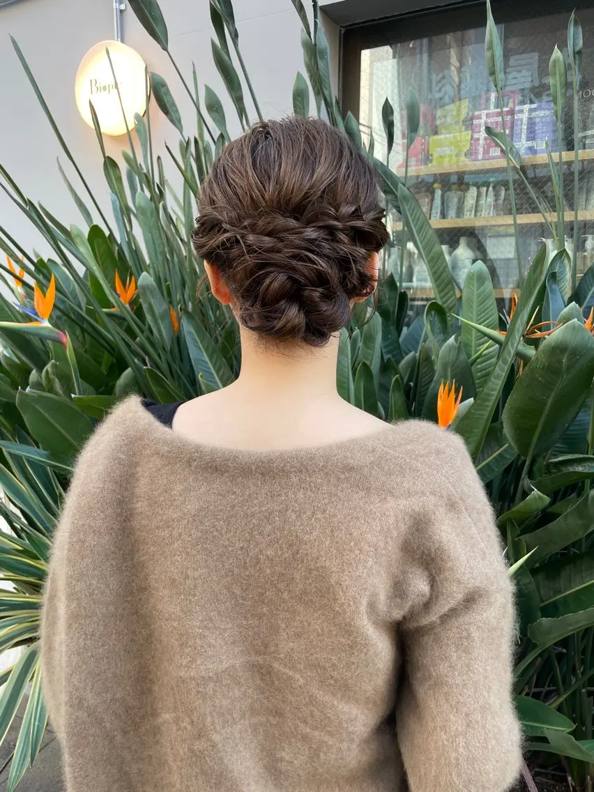 ロング ヘアアレンジ ヘアセット HARUKA /ボブカットのヘアスタイル