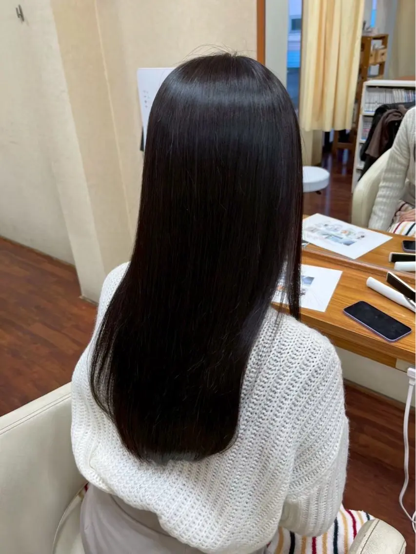 ロング カット トリートメント 阿部 橋之助のヘアスタイル