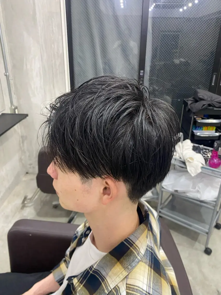 ショート ショートヘア 毛流れセンターパート スギウラ　ヒサヤのヘアスタイル