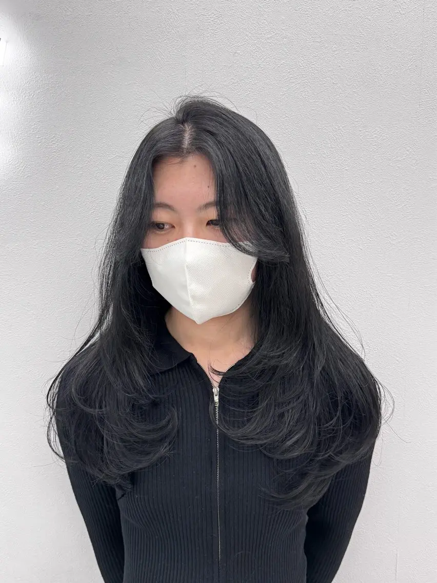 ロング カット ヘアカラー トリートメント 韓国系支持率No.1 レイヤー特化/きょうのヘアスタイル