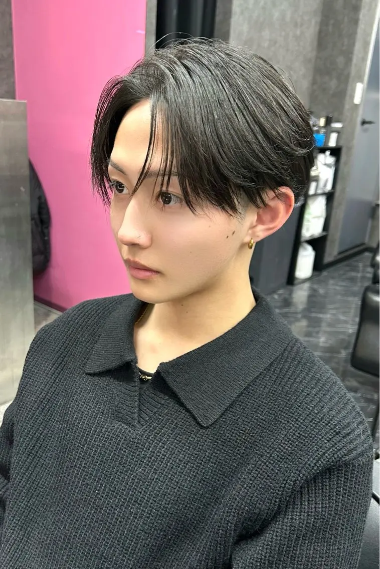 ショート カラー ヘアアレンジ カット ヘアセット メンズスタイリスト 前田雄輝のヘアスタイル