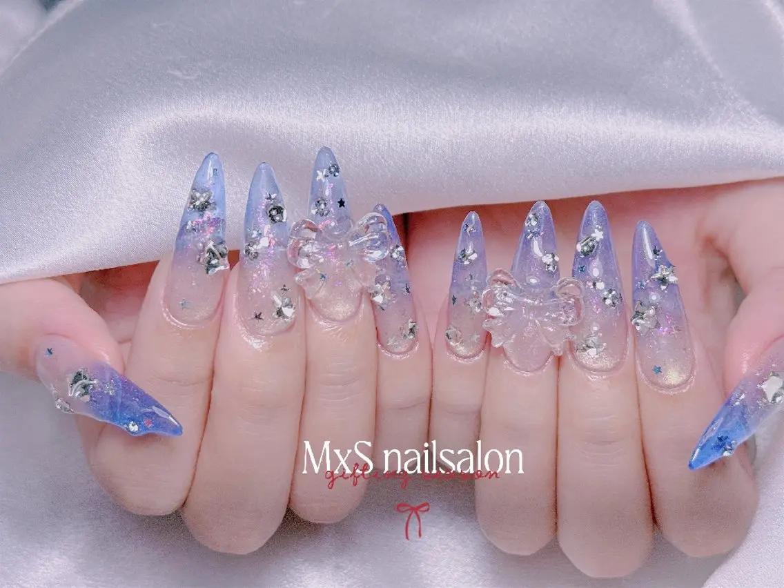 ネイル ジェルネイル マグネットネイル パラジェル 春ネイル ワンホンネイル ハンドネイル M×S Nail みなのネイルデザイン