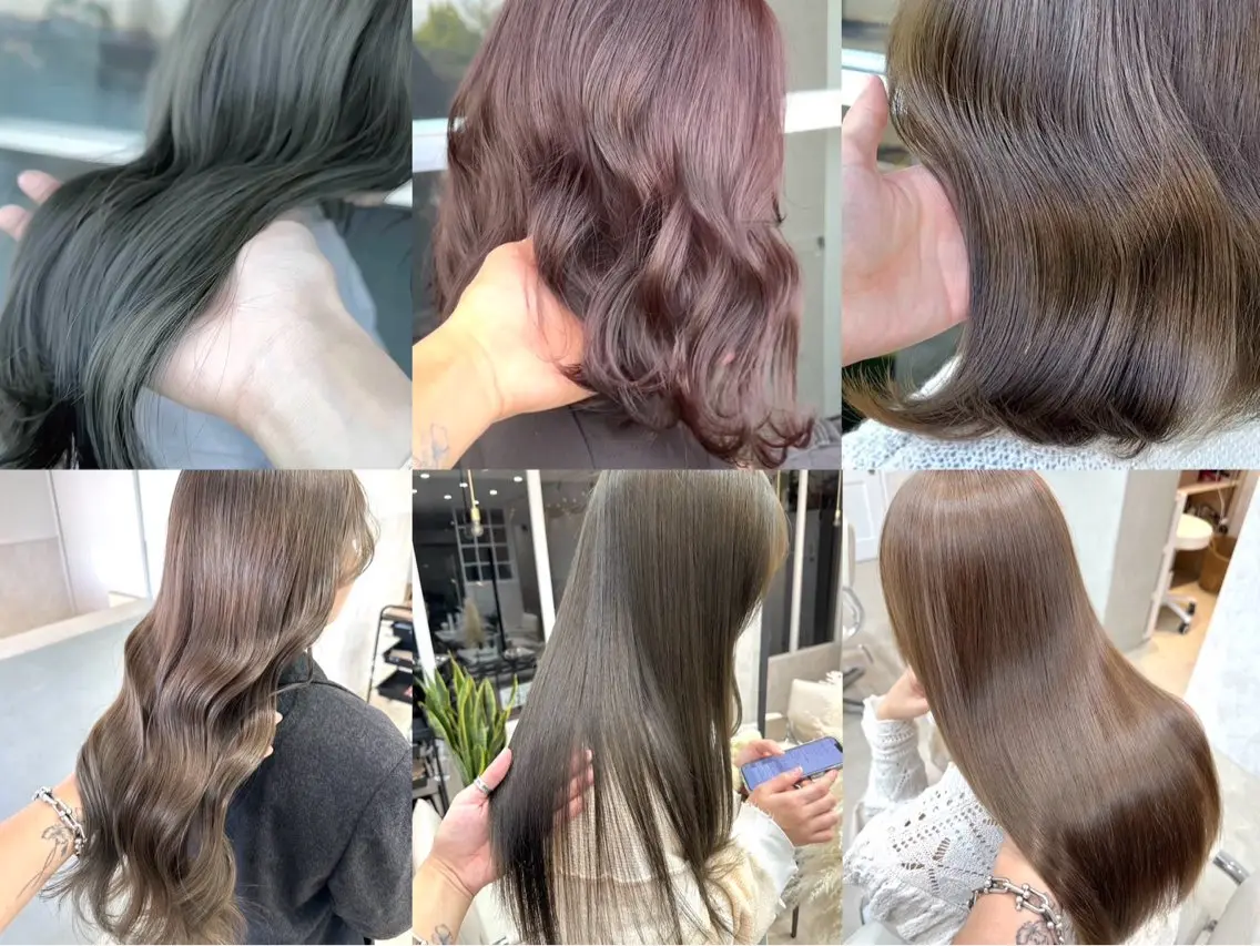 カラー ブリーチ ダブルカラー ブリーチなしカラー 深沢 光のヘアスタイル