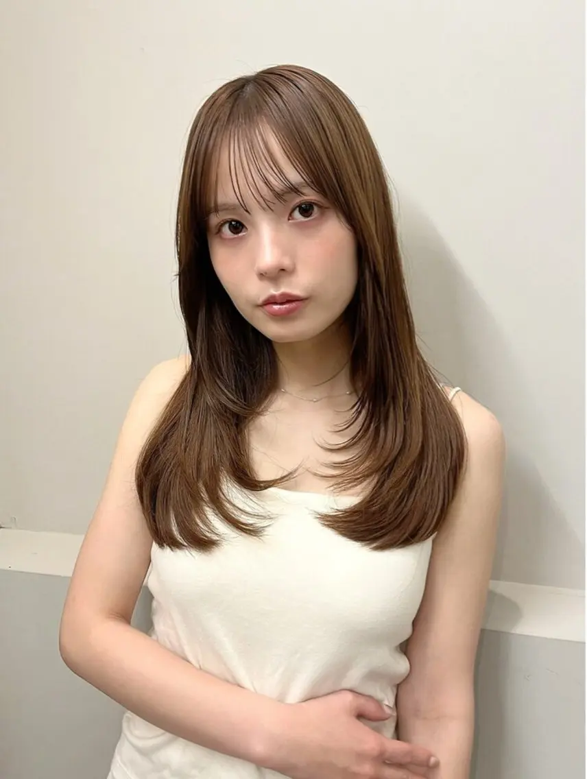 ロング レイヤーカット saya🦢メンズ /ショートカットのヘアスタイル
