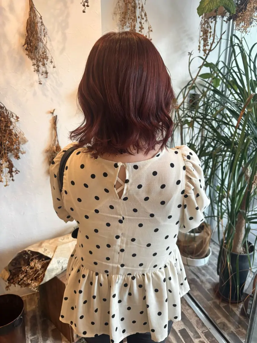 ミディアム ヘアカラー silk🐶 ayaneのヘアスタイル