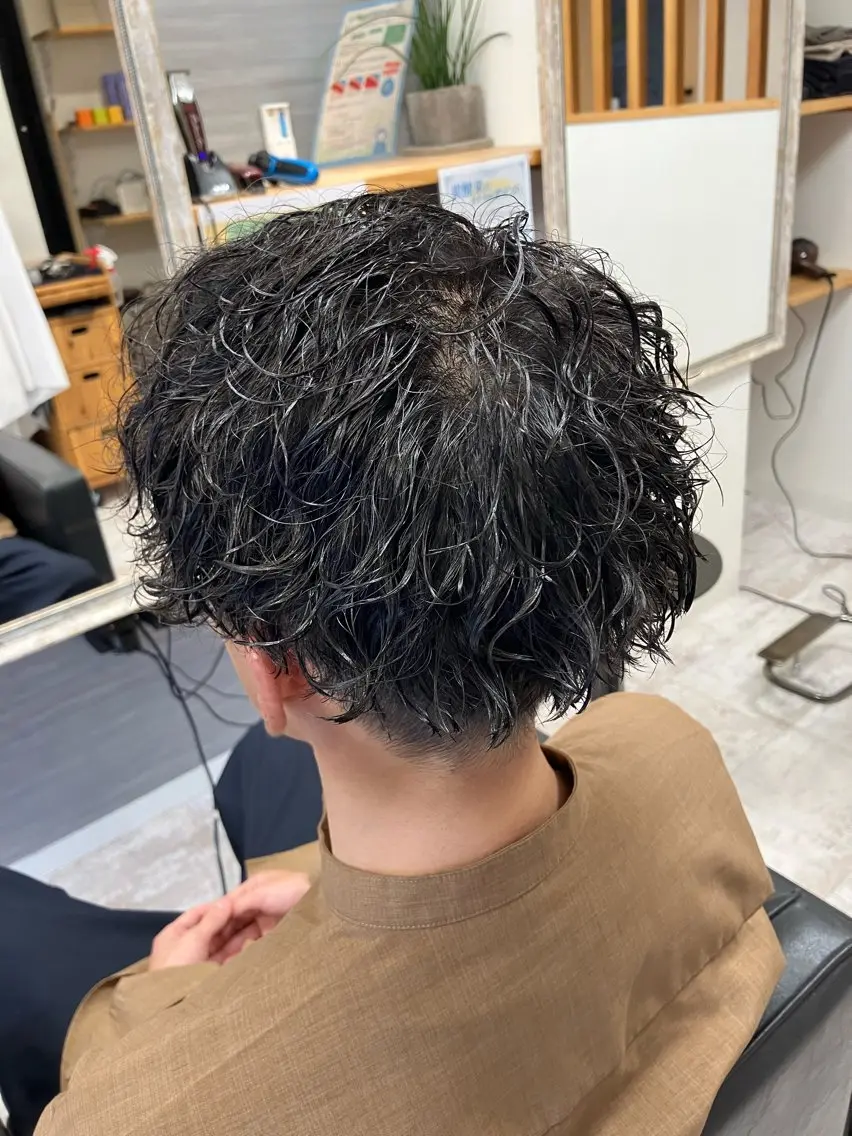 パーマ メンズ カット パーマ メンズ特化/パーマ/ フェードWATARUのヘアスタイル