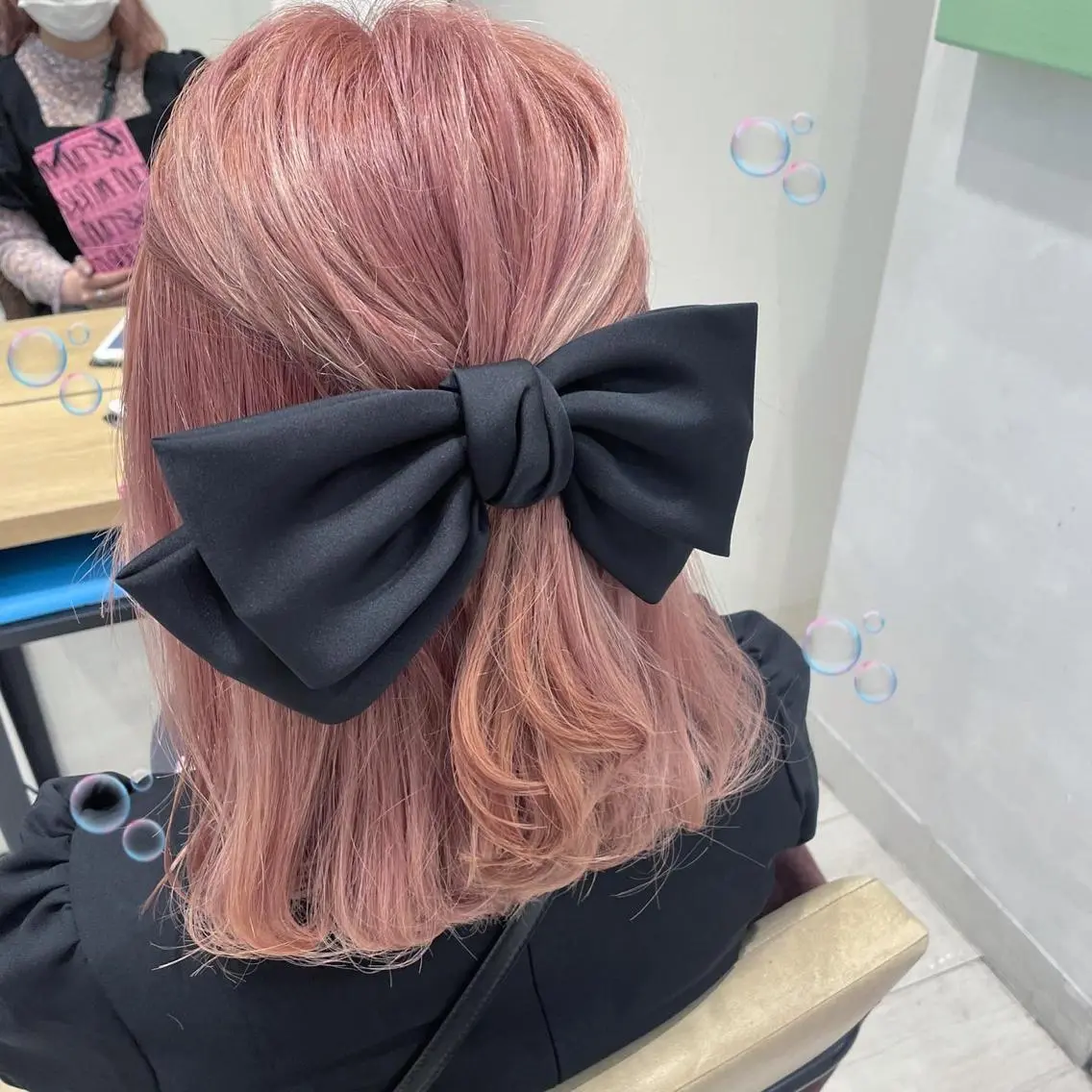 ミディアム カラー ベージュカラー ピンクカラー ピンクベージュ 新宿駅近♡個室 ♡関口三都季🌜のヘアスタイル
