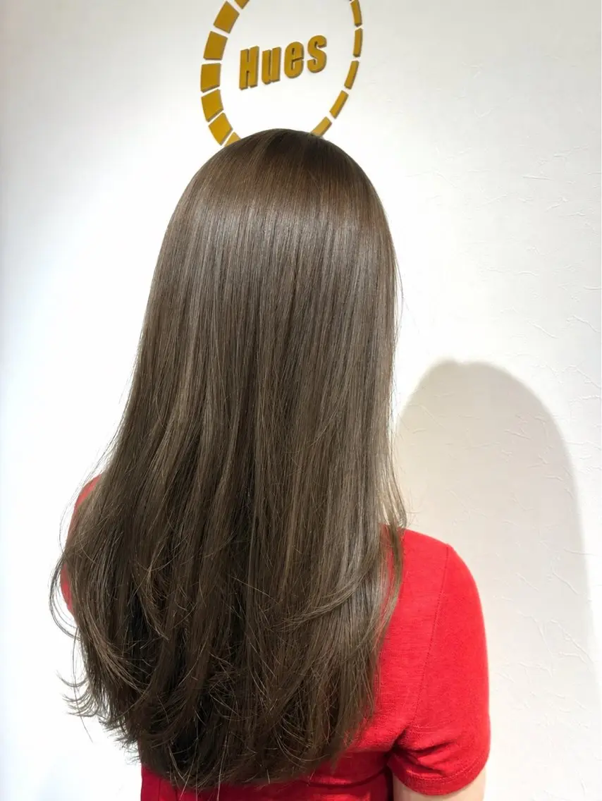 ロング レイヤーカット カット ヘアカラー トリートメント 艶髪/透明感カラー 城下竜二のヘアスタイル