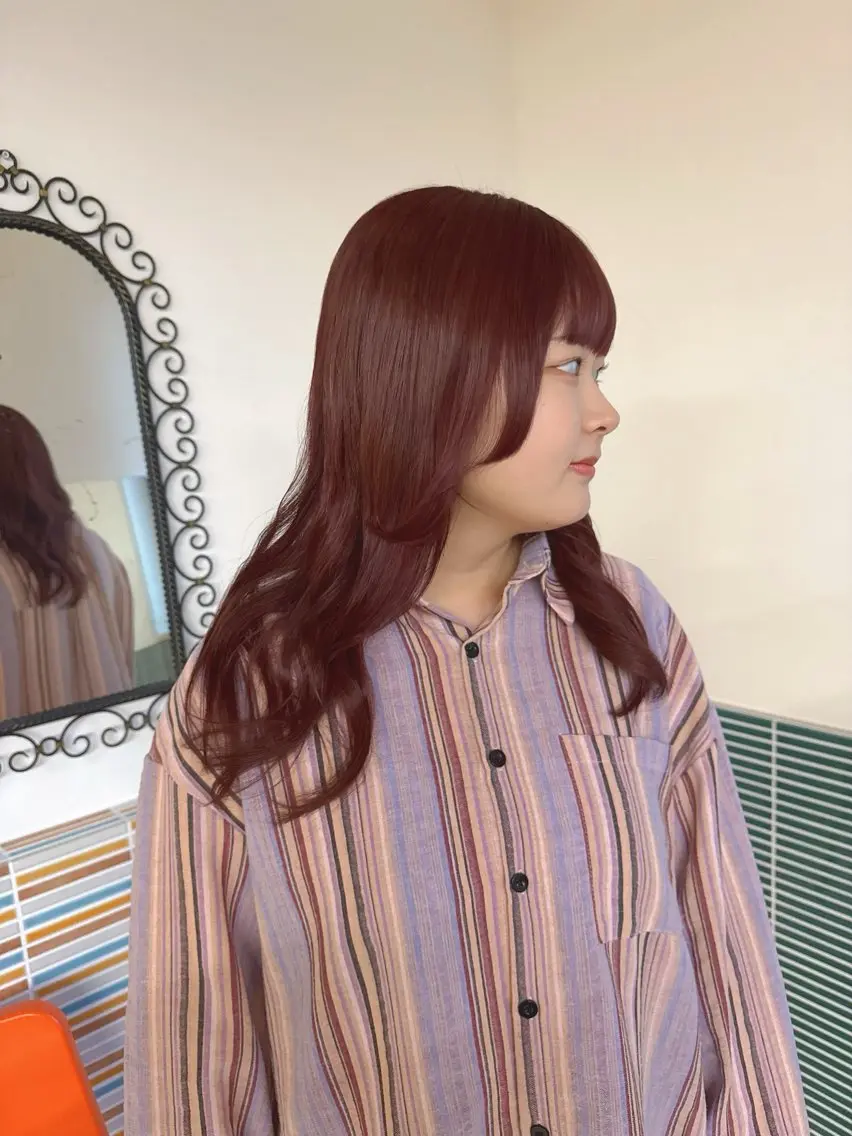 セミロング カラー カラー特化/ブリーチ 梅田中崎町/あかりのヘアスタイル