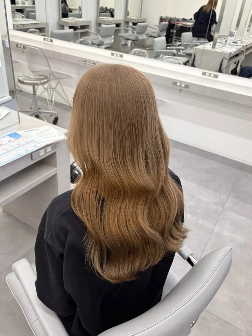 ロング カラー カット ヘアカラー 🍀透明感ナチュラル カラー🍀じゅんのヘアスタイル