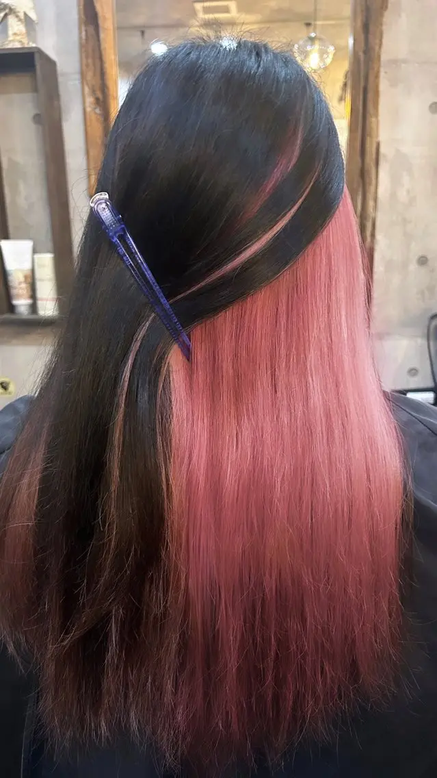 ロング ヘアカラー トリートメント higashi chiriのヘアスタイル