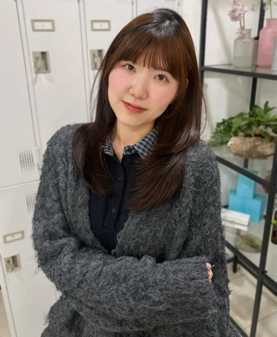 ロングレイヤーカットの写真