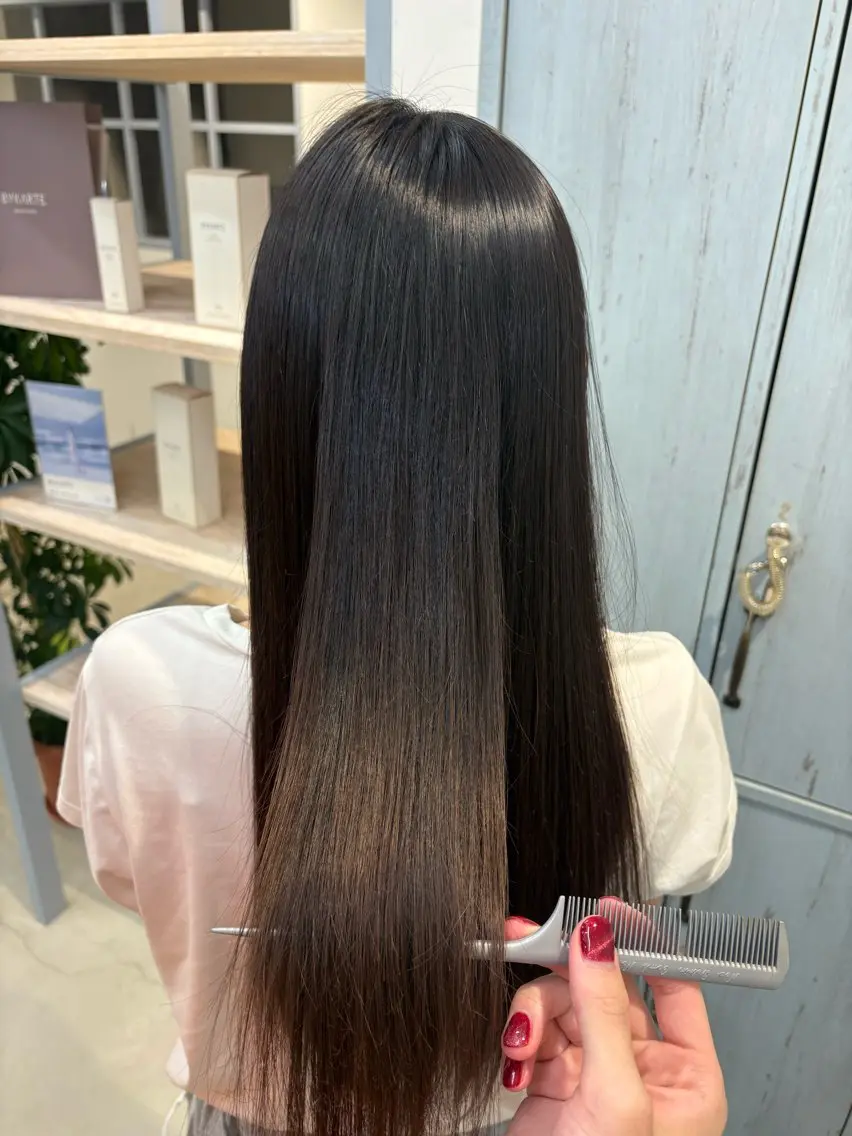 ロング 縮毛矯正 鈴木 朔弥/一宮のヘアスタイル