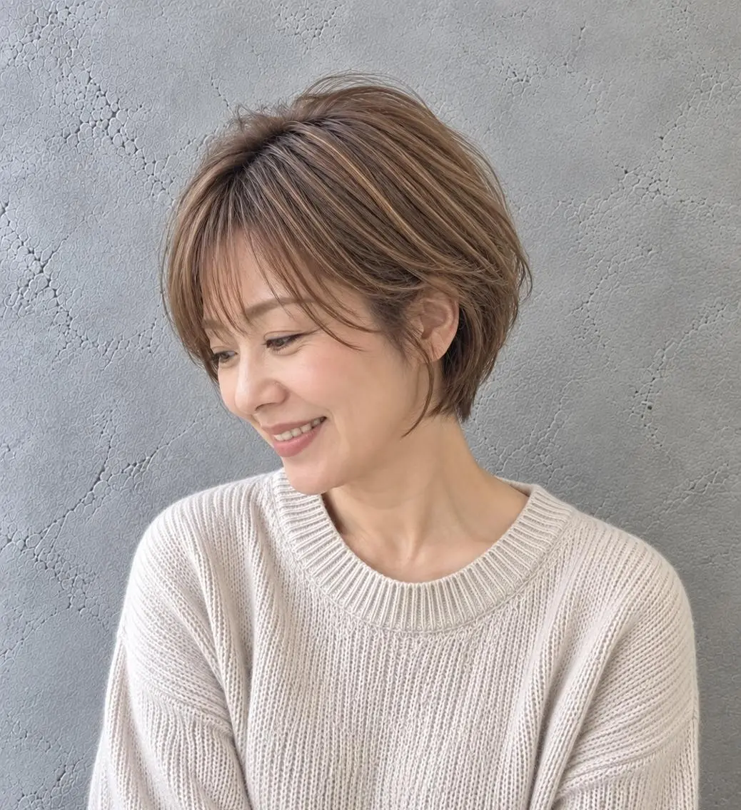 ショート カラー 脇田 麗乃のヘアスタイル