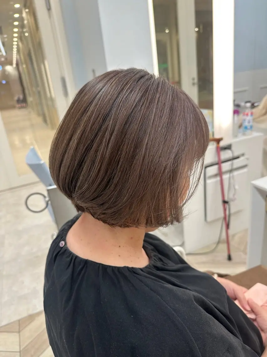ショート ボブ ハイライト 🌷レイヤーカット/ 透明感カラー🌷増田のヘアスタイル