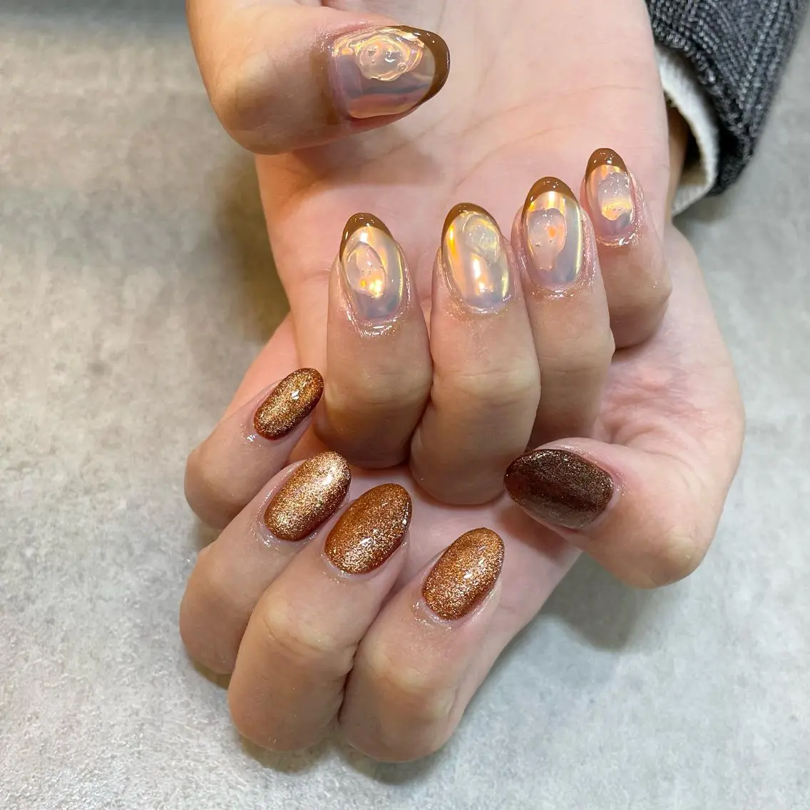 ネイル オーロラネイル マグネットネイル Nail Salon Gummi.のネイルデザイン