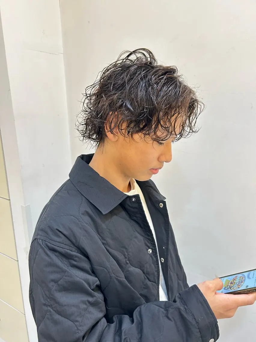 パーマ カット パーマ 相模大野メンズ パーマ 仁翔のヘアスタイル
