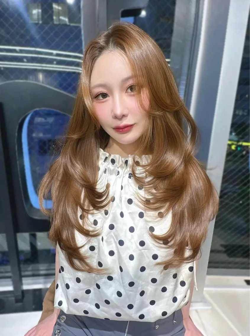 ロング カラー カット ヘアカラー トリートメント 渋谷韓国レイヤー /SAYAKA🩶ᩚのヘアスタイル