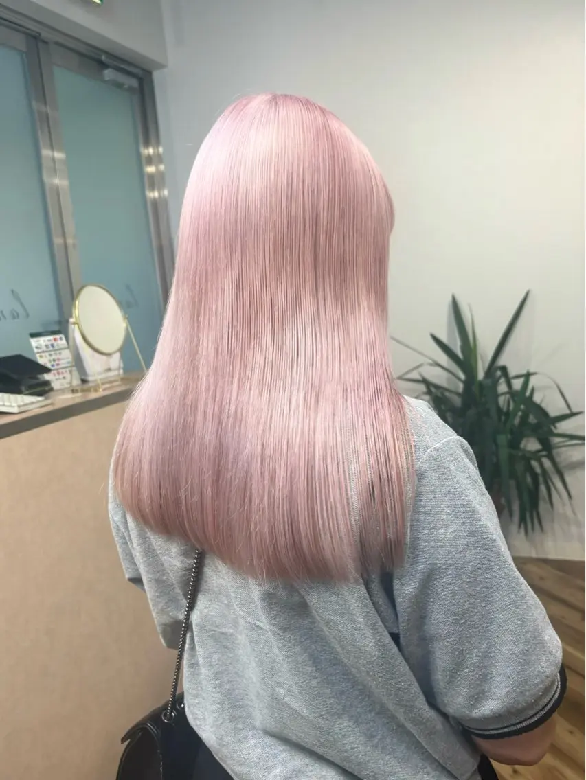 ✨ナチュラルハイトーン✨ブリーチ＋ワンカラーの写真