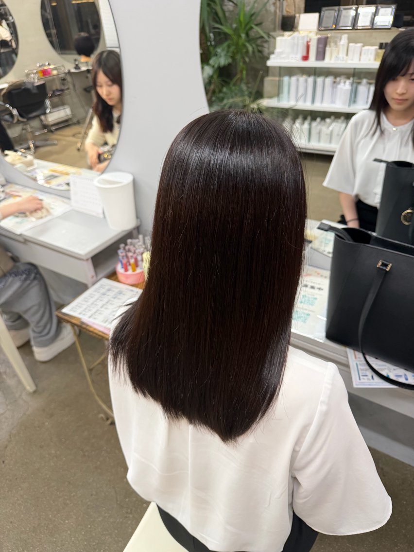 カラー グレージュ ヘアカラー ソエジマ ミノリのヘアスタイル
