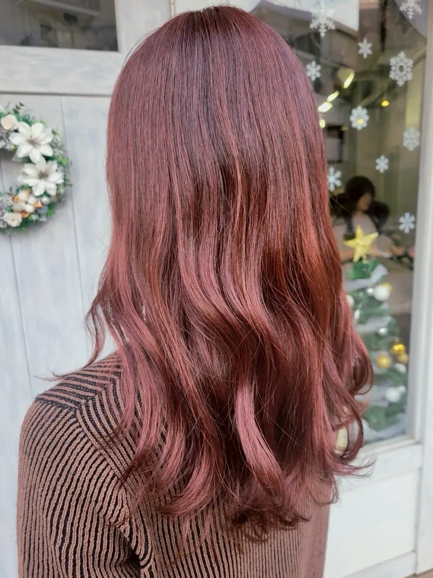 ロング カラー ヘアカラー 垢抜けカラー🫧‪ 渡邉優星のヘアスタイル