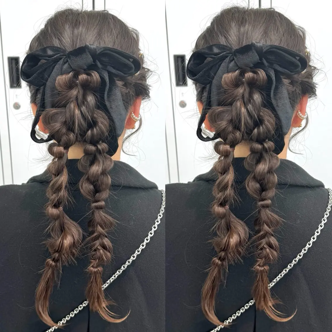 ロング ヘアアレンジ ヘアセット ヘアメ🎀ハイトーン 🩵エクステ🪄しほのヘアスタイル