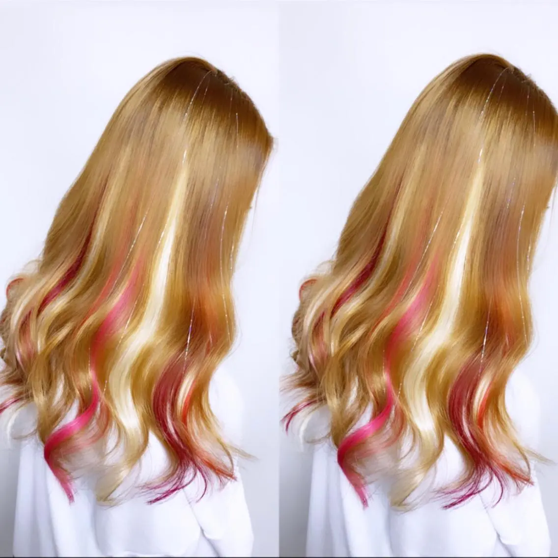 【 カラーエクステ × ティンセル 】気軽に可愛く派手ｈａｉｒに💖の写真
