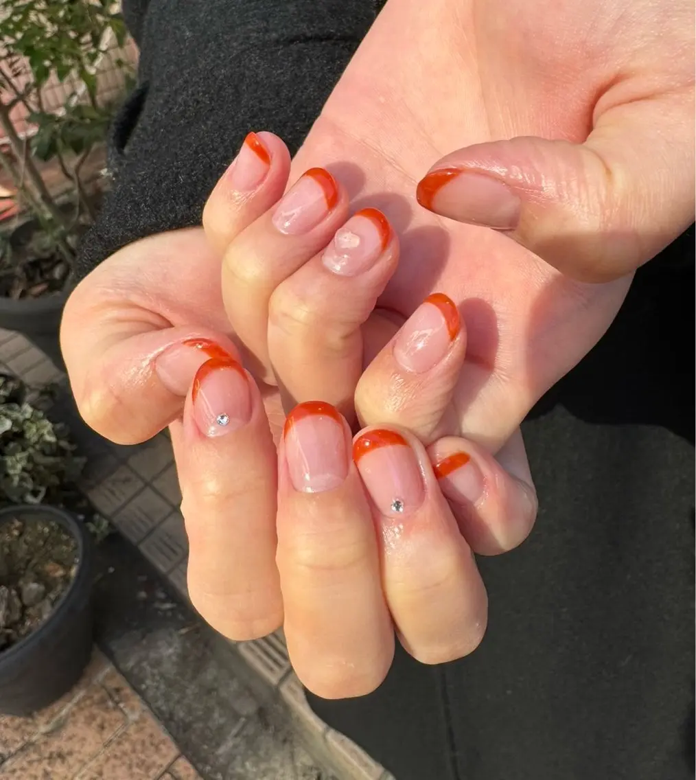 ハンド💅オフあり🩷フレンチネイル🩷の写真